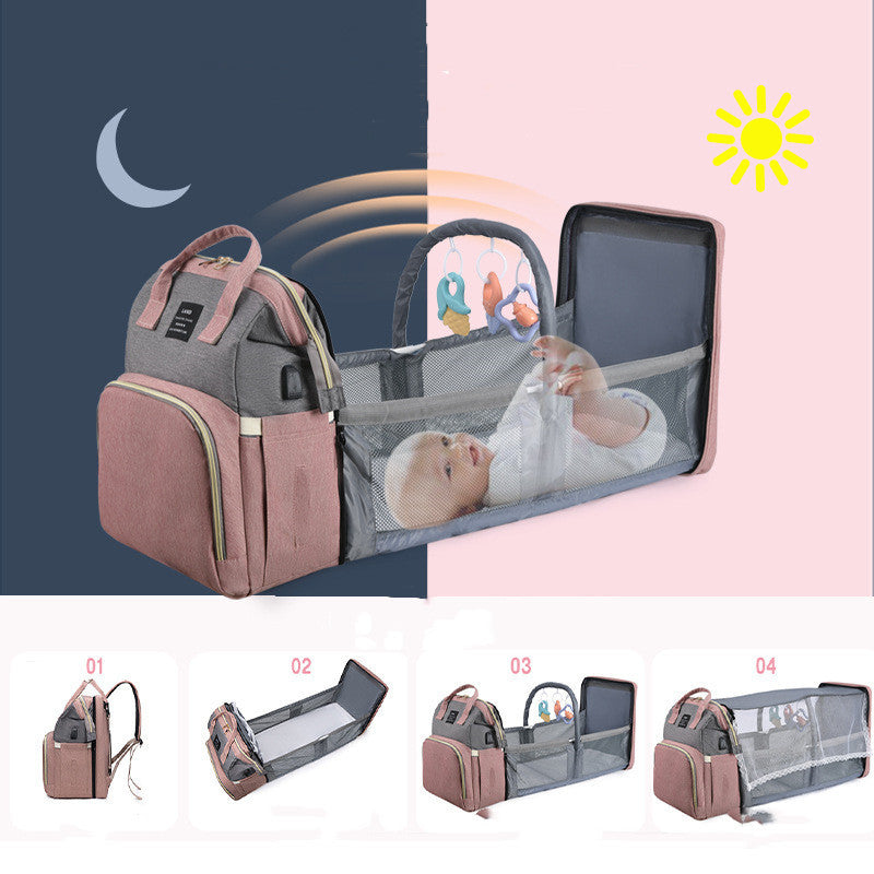 Stellebag & Babyseng – 2-i-1 Perfekt for Foreldre på Farten