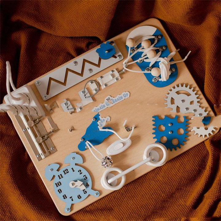 Aktivitetsbrett til barn - Montessori lekebrett - Aktivitetsbord til barn