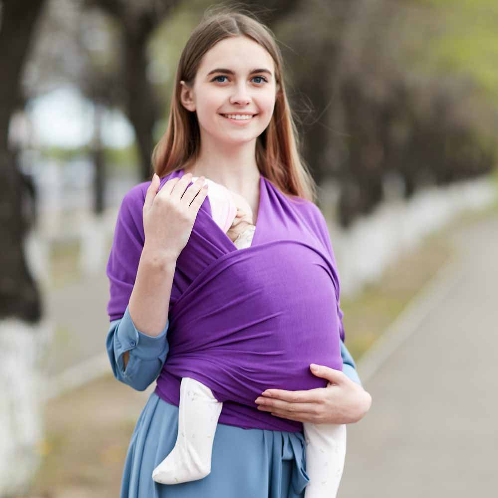 Bæresjal til baby  - Bæresjal i bomull - opptil 15 kg