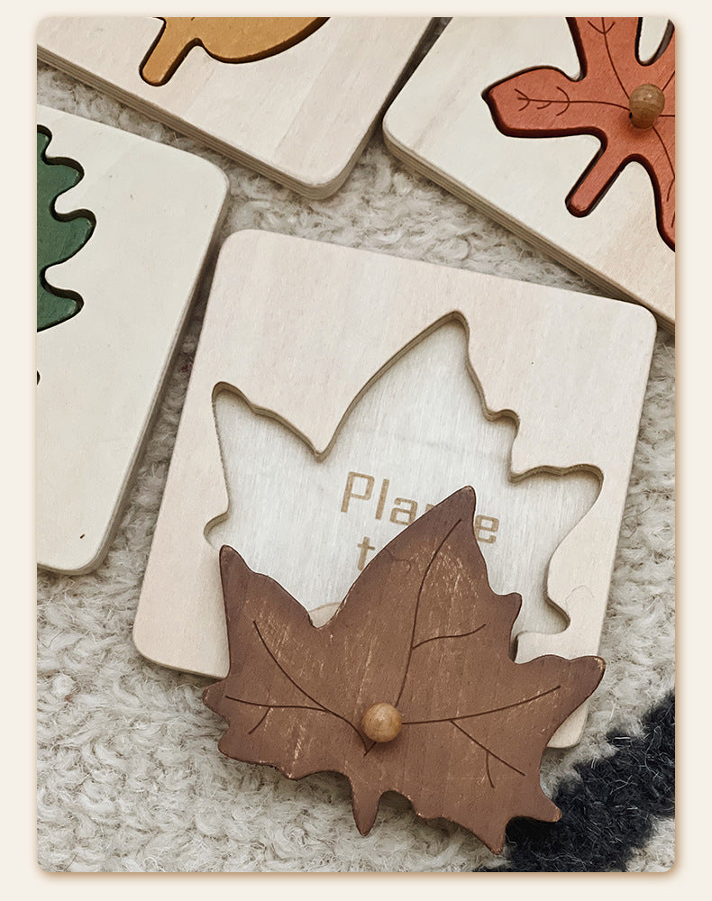Montessori blad pussel