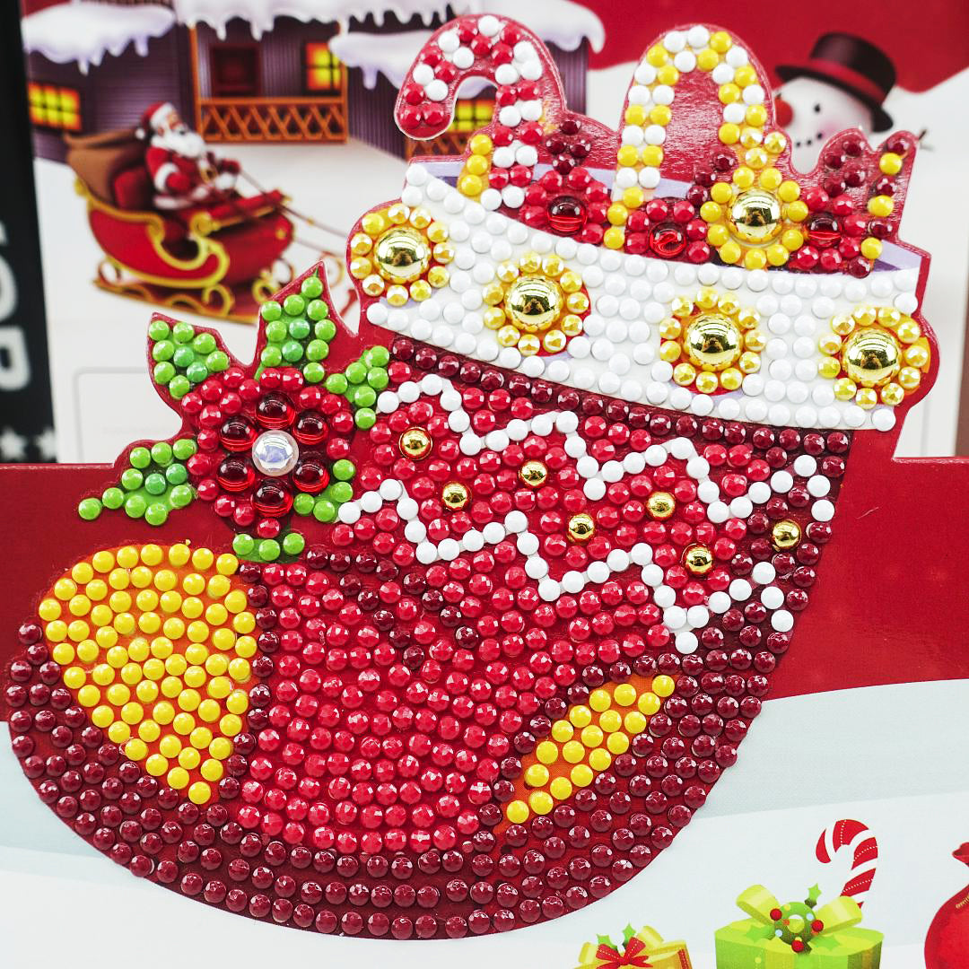 DIY 5D diamantmalings kort – Jule- og bursdagskort for barn