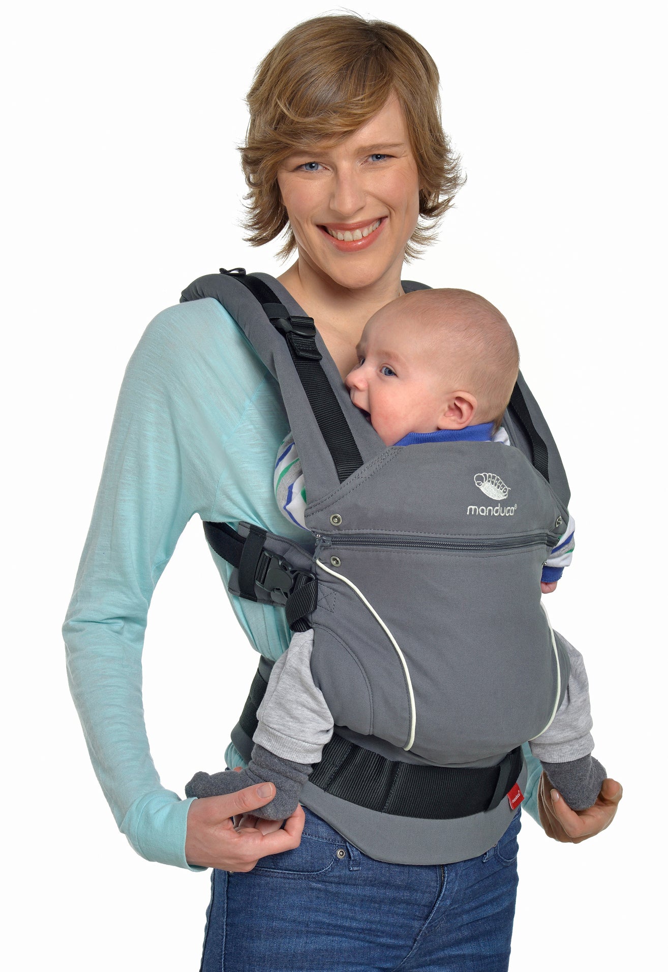 Manduca First Bæresele - PureCotton Dark Grey